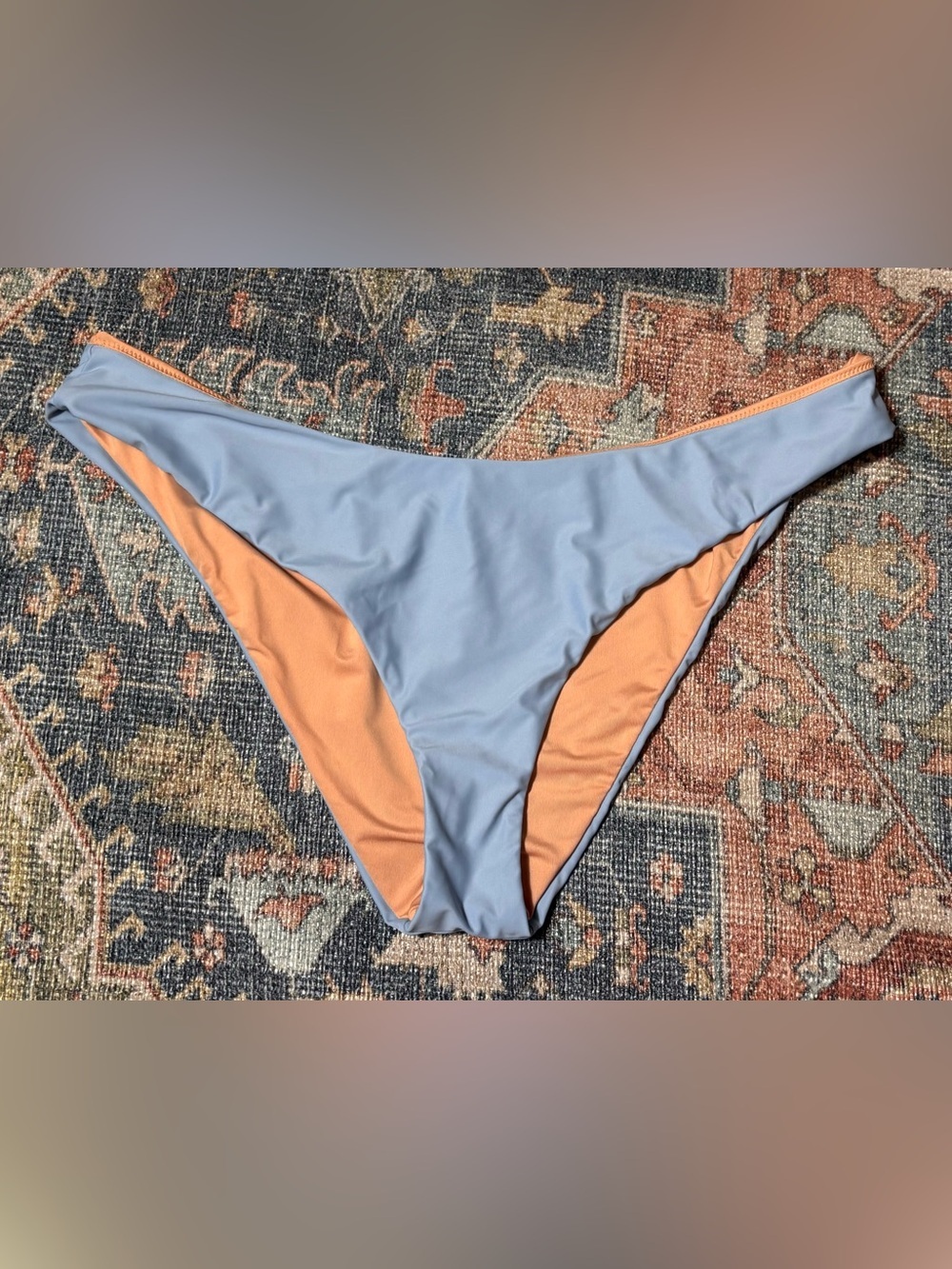 J.Crew Blue Mist Curved-Waist Cheeky Bikini Bottoms Women’s Size XXL NWT